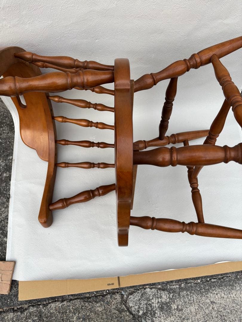 アンティークな飛騨産業 キツツキ ウィンザーチェアー　きれい　木製チェア　ラスト
