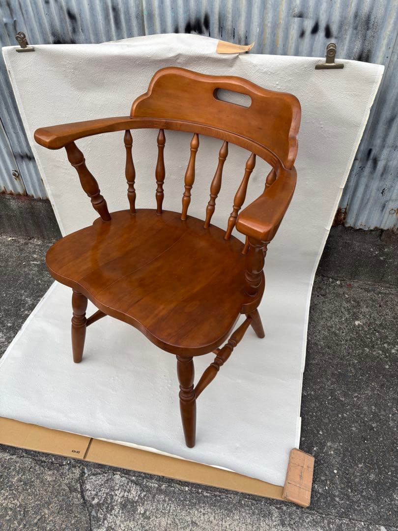 アンティークな飛騨産業 キツツキ ウィンザーチェアー　きれい　木製チェア　ラスト