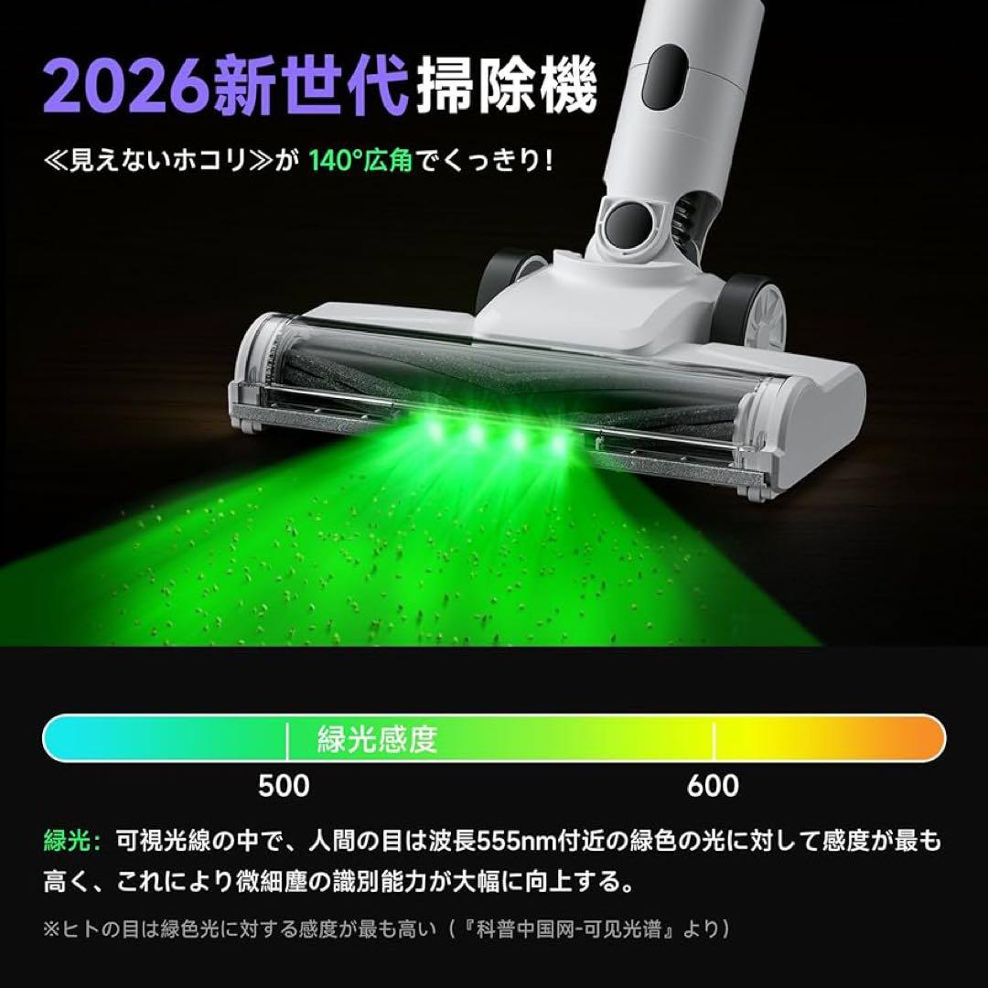 掃除機⭐️コードレス スティッククリーナー 自立式 LED 軽量 ハンディ 新生活