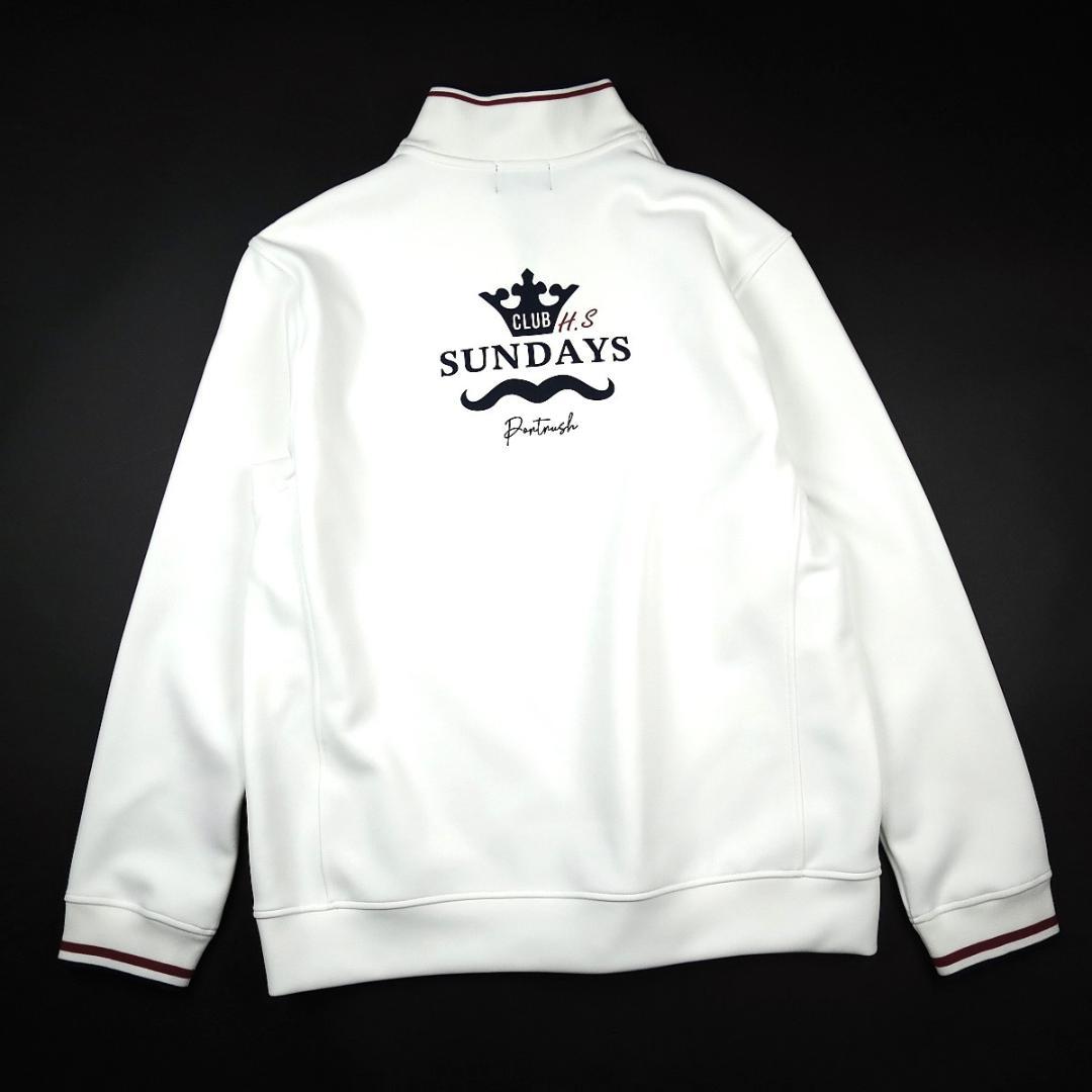 adabat 日本製 せとはるコラボ ハーフジッププルオーバー 白 M