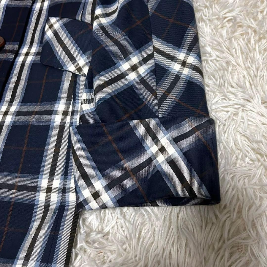 極美品　vivienne west wood チェック　ショートコート　3 綿