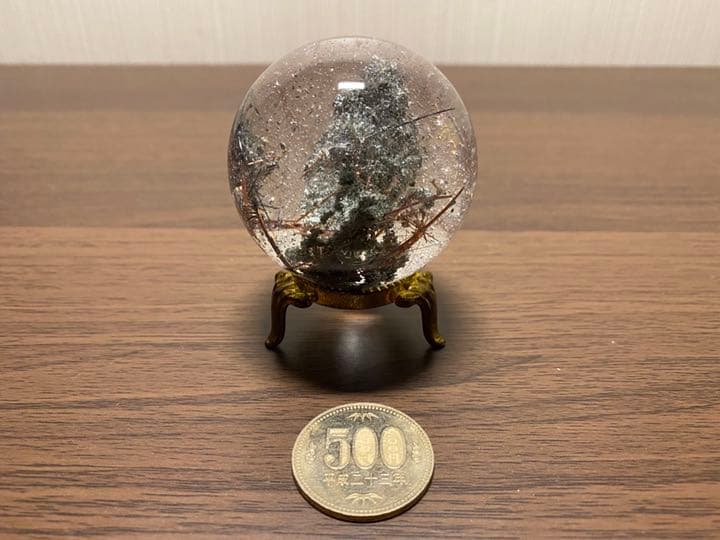 ✶一点物✶　ガーデンクォーツ　丸玉　52mm