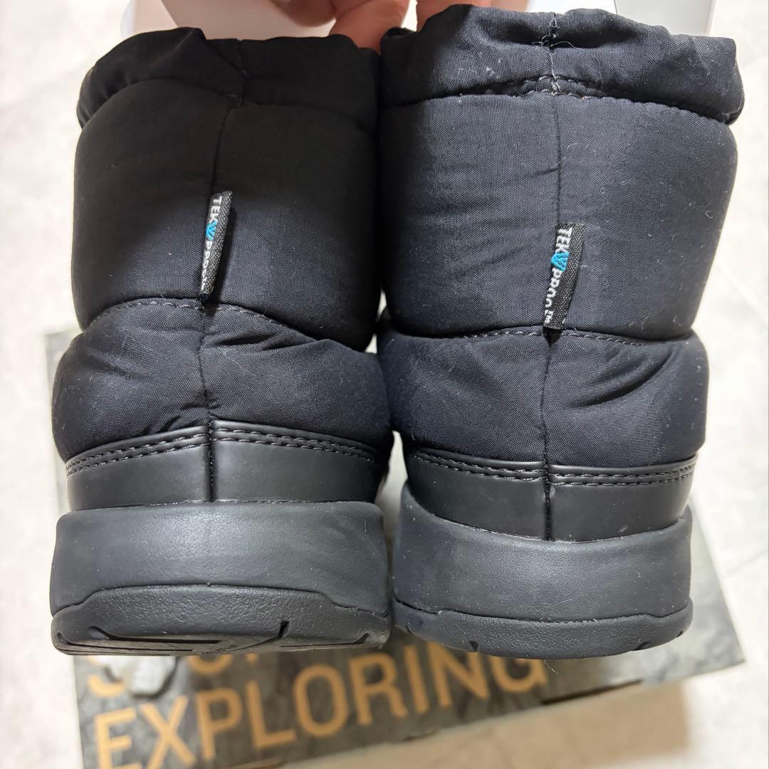 極美品ノースW Nuptse Bootie WP VII Short 黒24cm