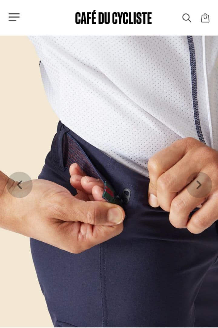 Cafe du Cycliste グラベル カーゴ ショーツ S ネイビー