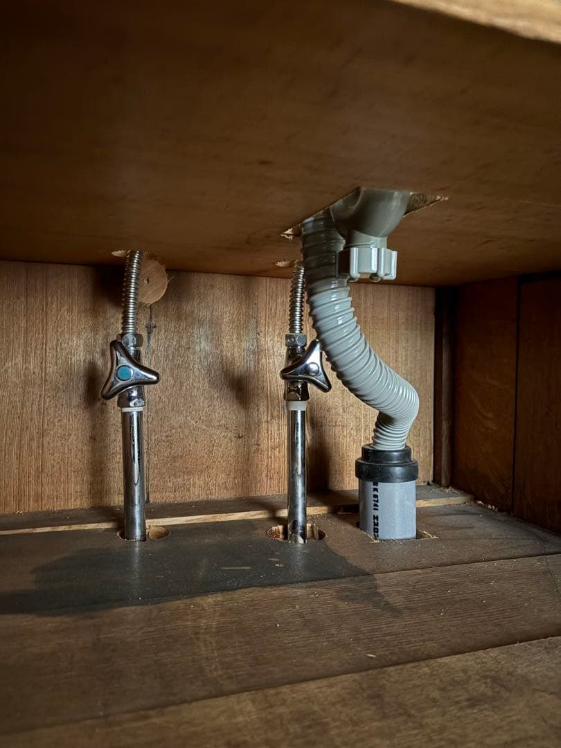 フレンチシャビーアンティーク 木製洗面台 陶器製洗面ボウル付き