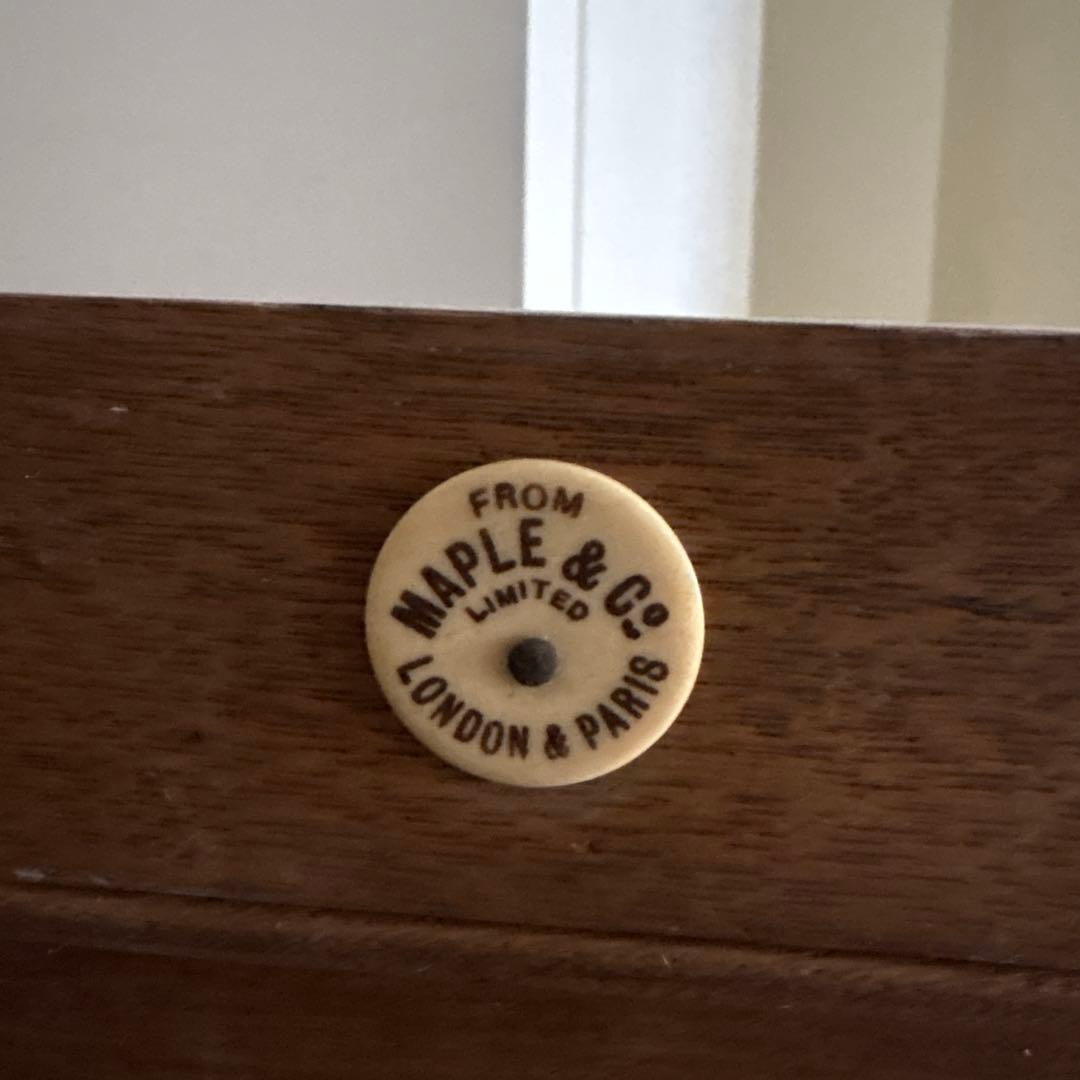 フレンチシャビーアンティーク 木製洗面台 陶器製洗面ボウル付き