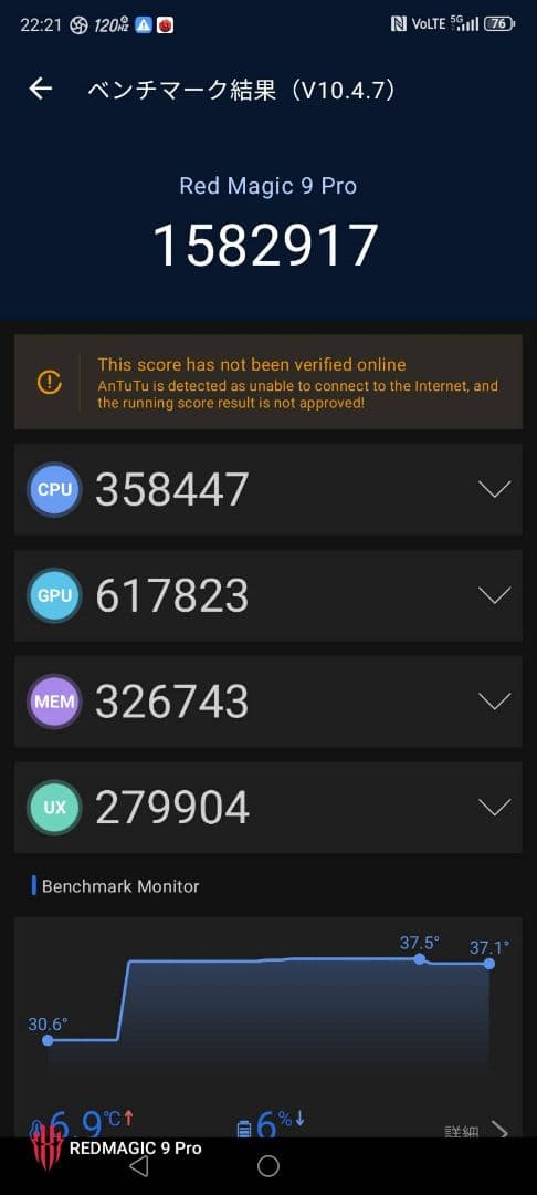 Red magic 9 pro スマートフォン本体 ブラック 箱 領収書付き