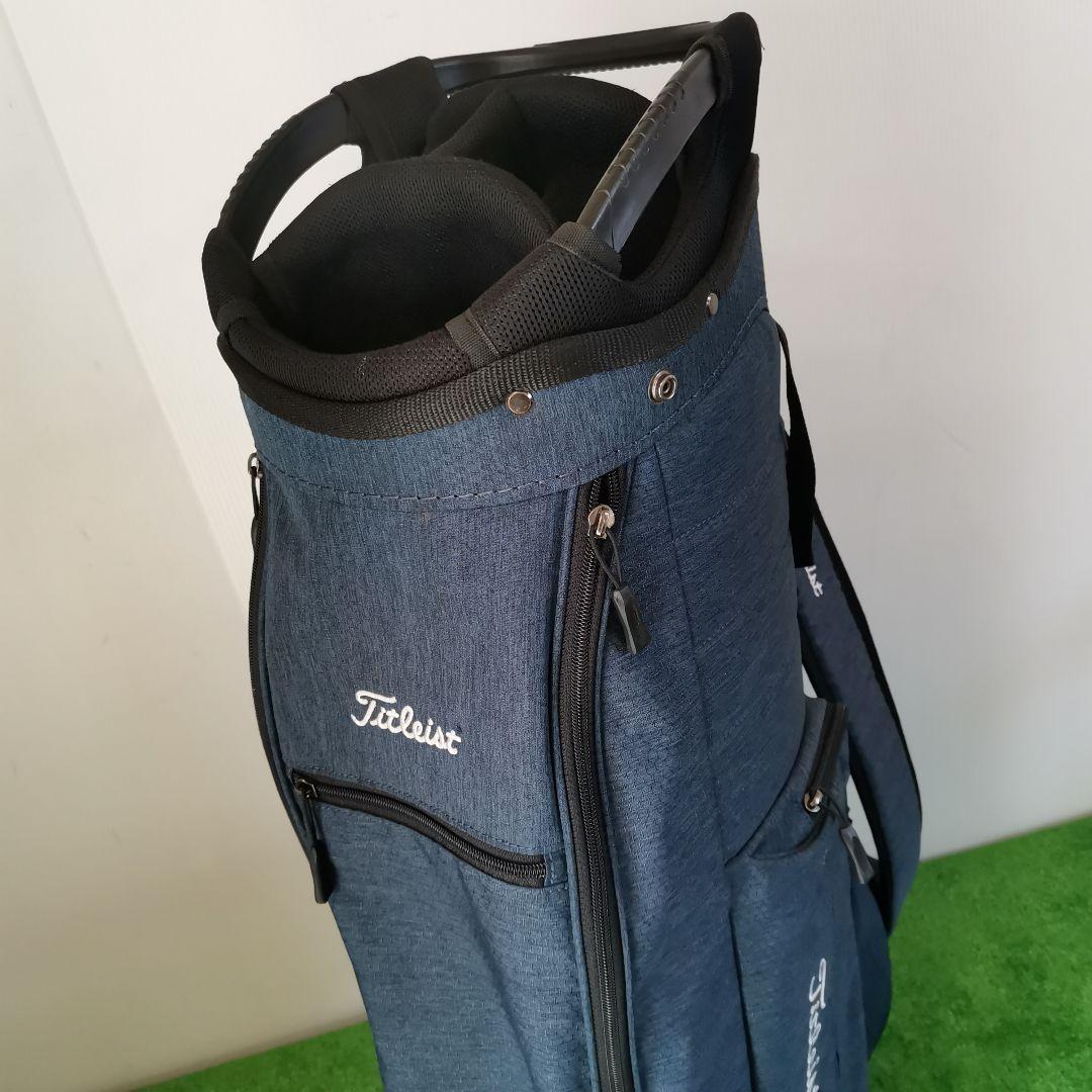 【軽量】Titleist タイトリスト キャディバッグ ゴルフバッグ ネイビー