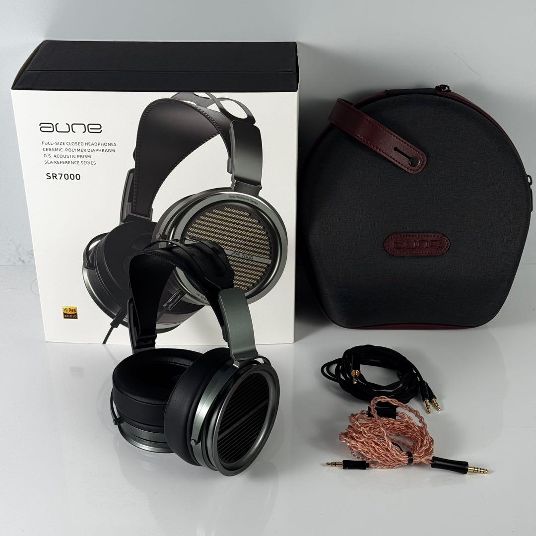 美品 aune SR7000 ヘッドホン（密閉型／高音質）