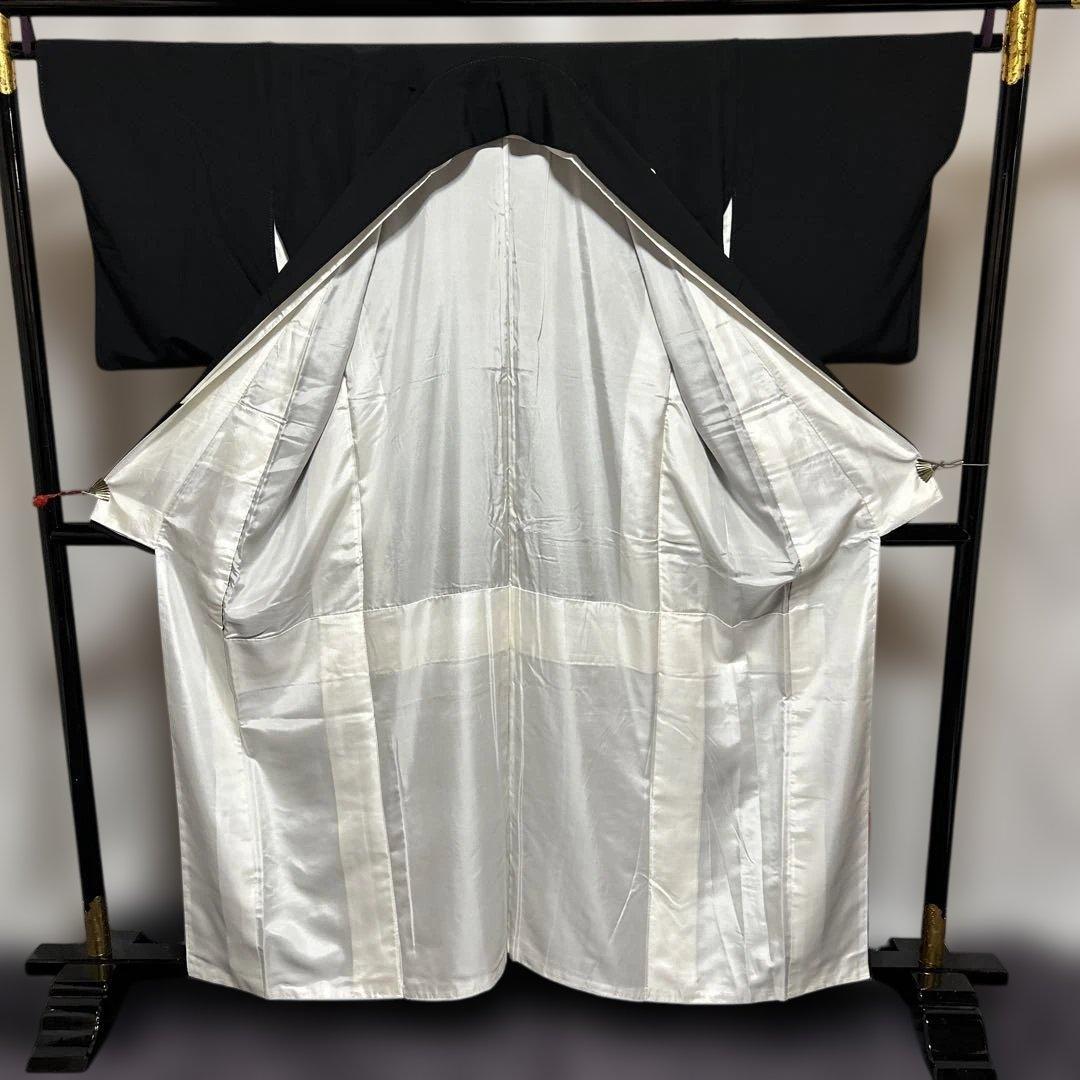 う*こ様 未使用近い　美品　袷　正絹　作家　金箔　黒留袖　フルセット　西陣唐織最