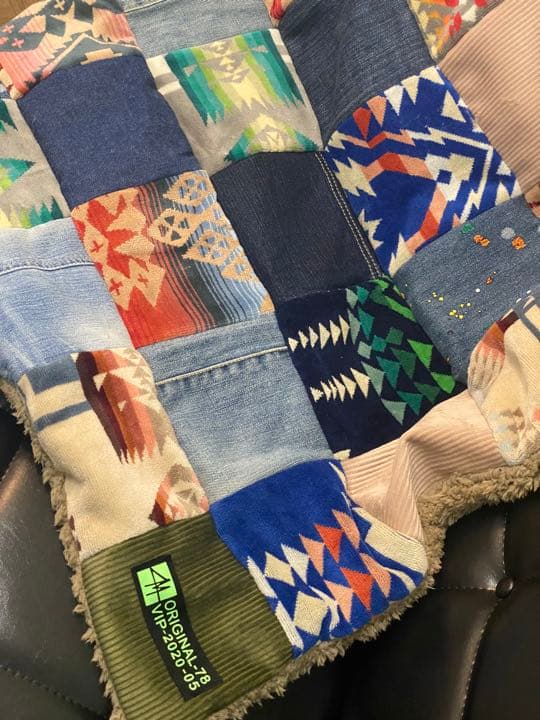 ペンドルトン.リメイク/ブランケット.ハンドメイド/handmade