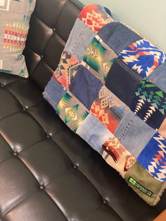 ペンドルトン.リメイク/ブランケット.ハンドメイド/handmade