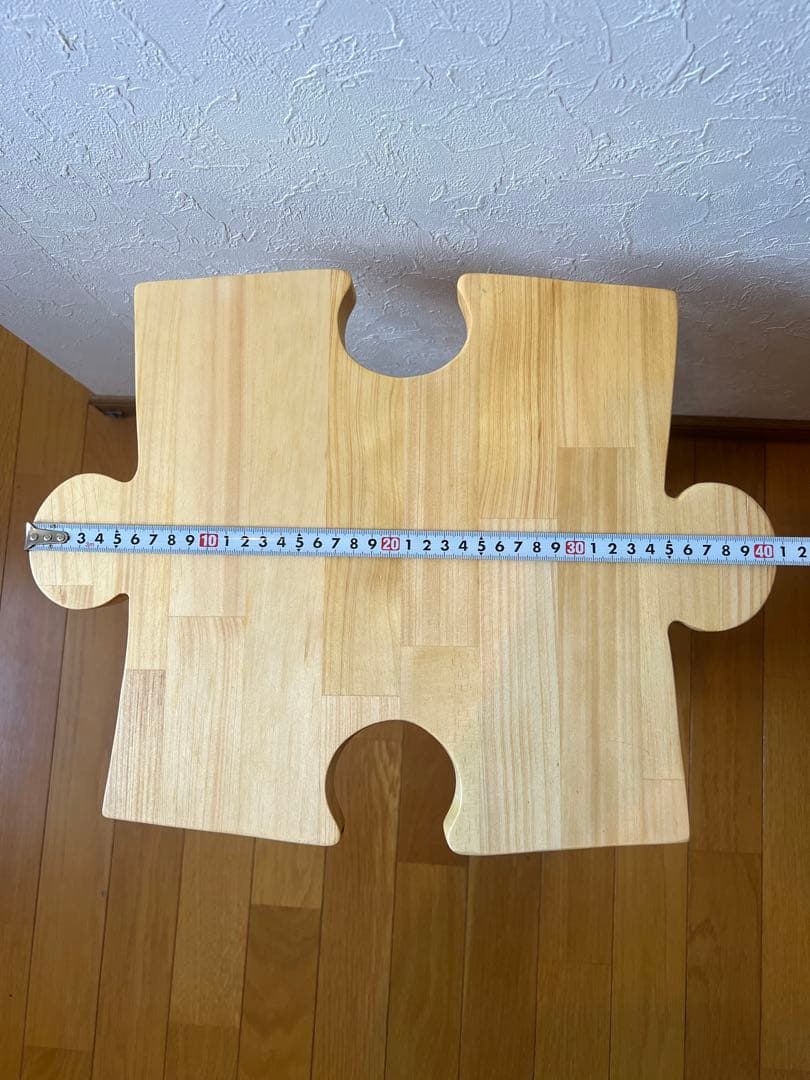 パズル型 木製スツール　インテリアオブジェ（ハンドメイド）