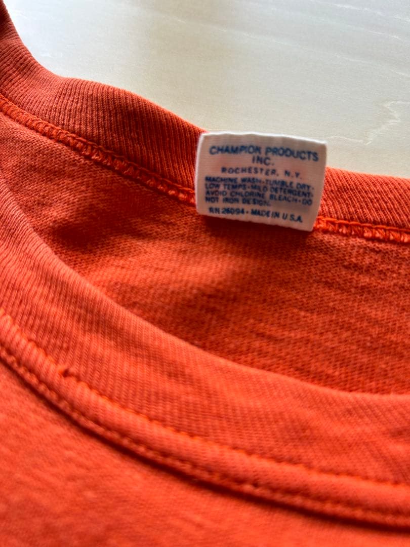 70s champion バータグ COTTON 100%Tシャツ MEDIUM