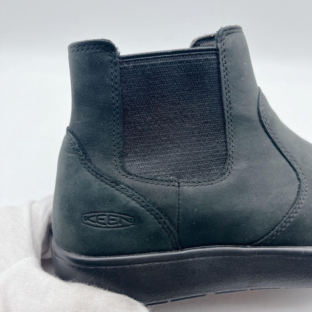 極美品✨keen キーン エレナ サイドゴアブーツ 黒 チェルシーブーツ 24