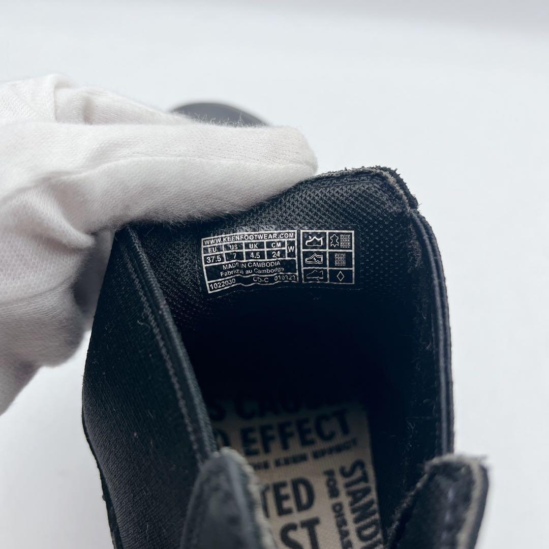 極美品✨keen キーン エレナ サイドゴアブーツ 黒 チェルシーブーツ 24