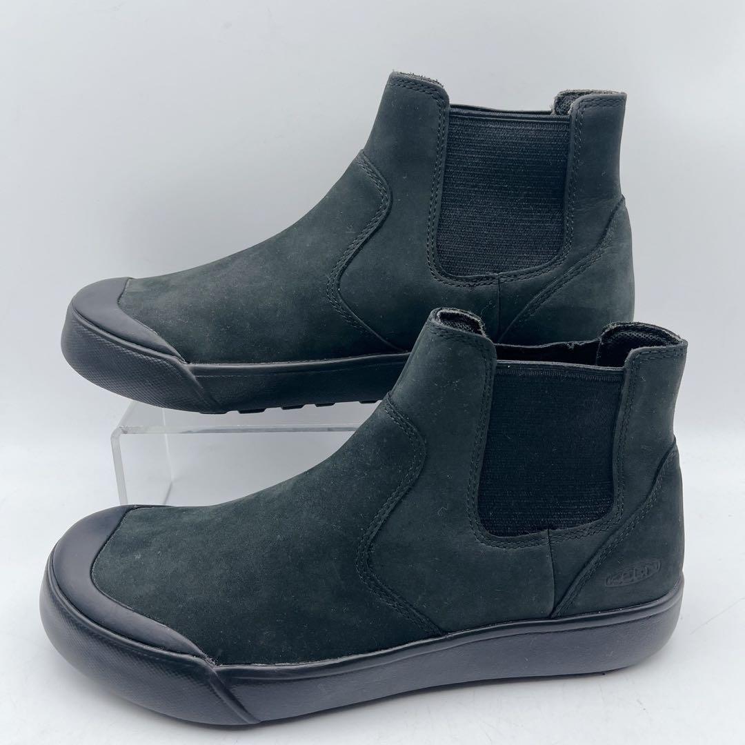 極美品✨keen キーン エレナ サイドゴアブーツ 黒 チェルシーブーツ 24