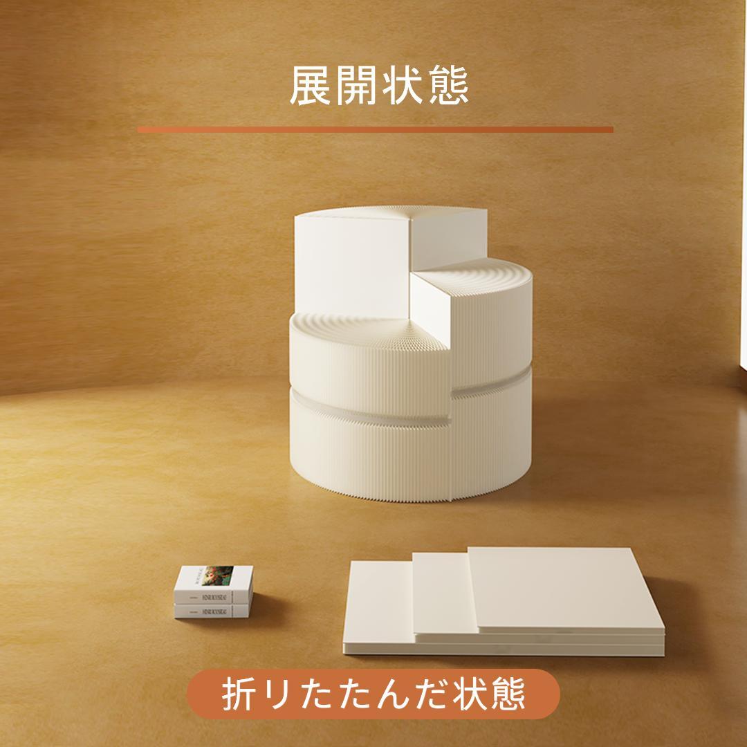 三色組み合わせ階段円柱型ディスプレイ台 直径40cm高さ98㎝ 陳列台 展示会