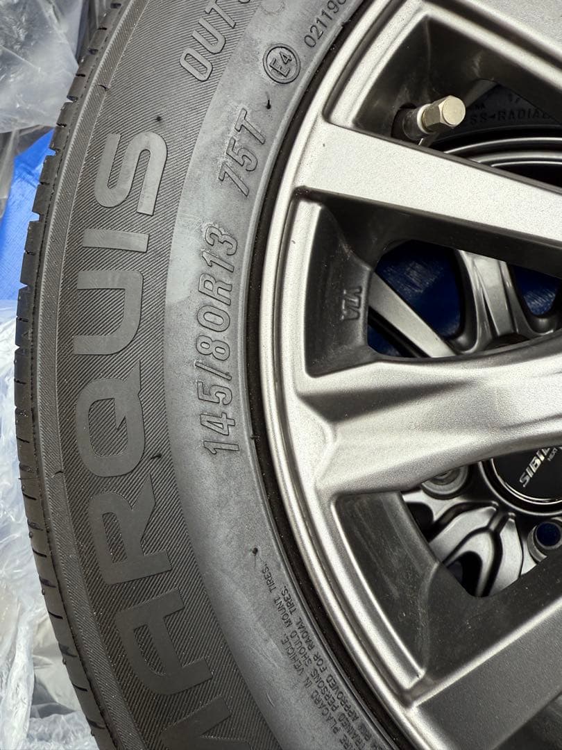 145/80R13 アルミホイール付き　4本セット