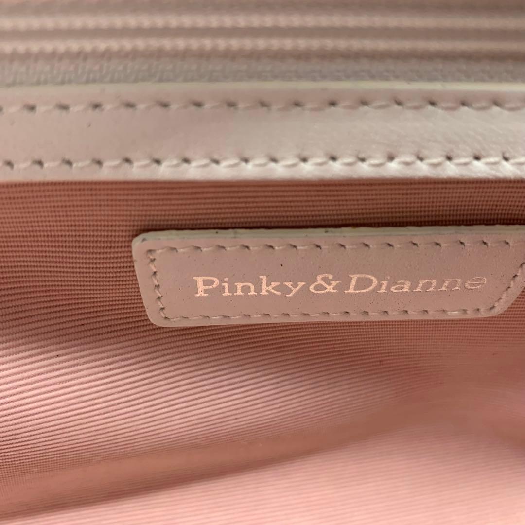 Pinky &Dianne トートバッグ　キャンバス　レザー　ピンク