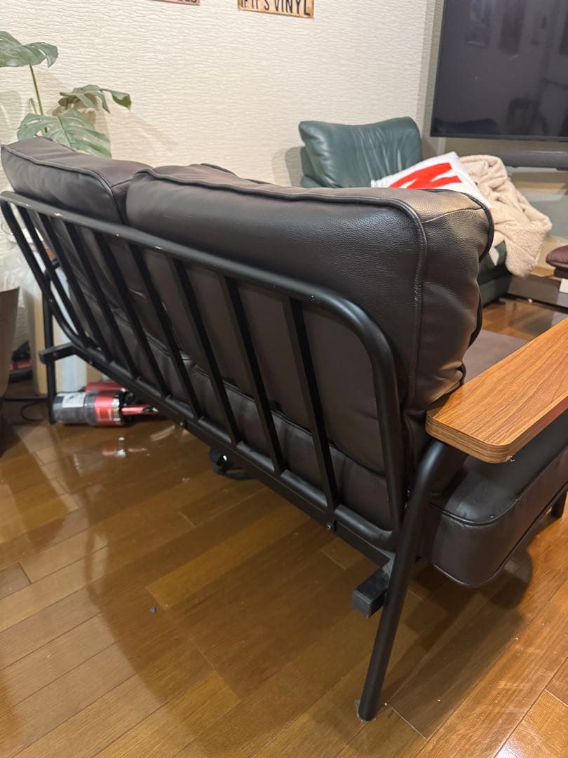 LOWYA 2人掛け スチール脚コンパクトソファ