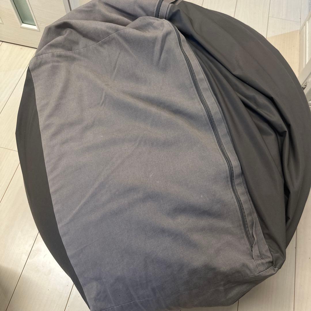 無印良品 人をダメにするソファ 本体 カバー付き 大　グレー、茶色2個セット