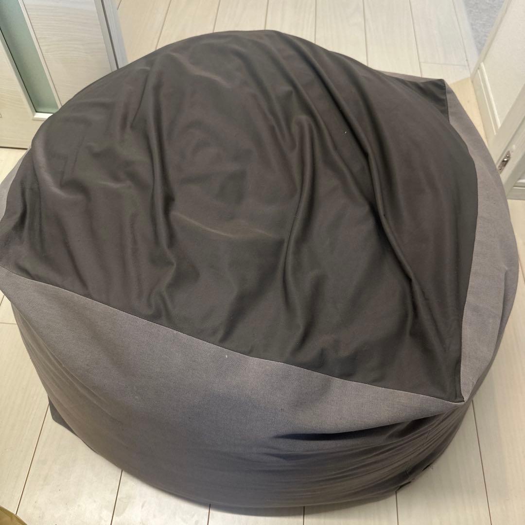 無印良品 人をダメにするソファ 本体 カバー付き 大　グレー、茶色2個セット