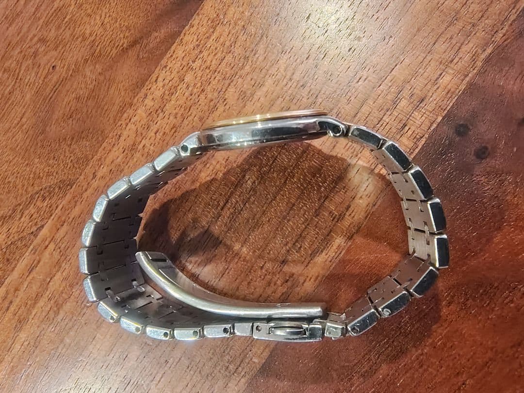 SEIKO Exceline 腕時計(クォーツ) ホワイト/ゴールド 18KT