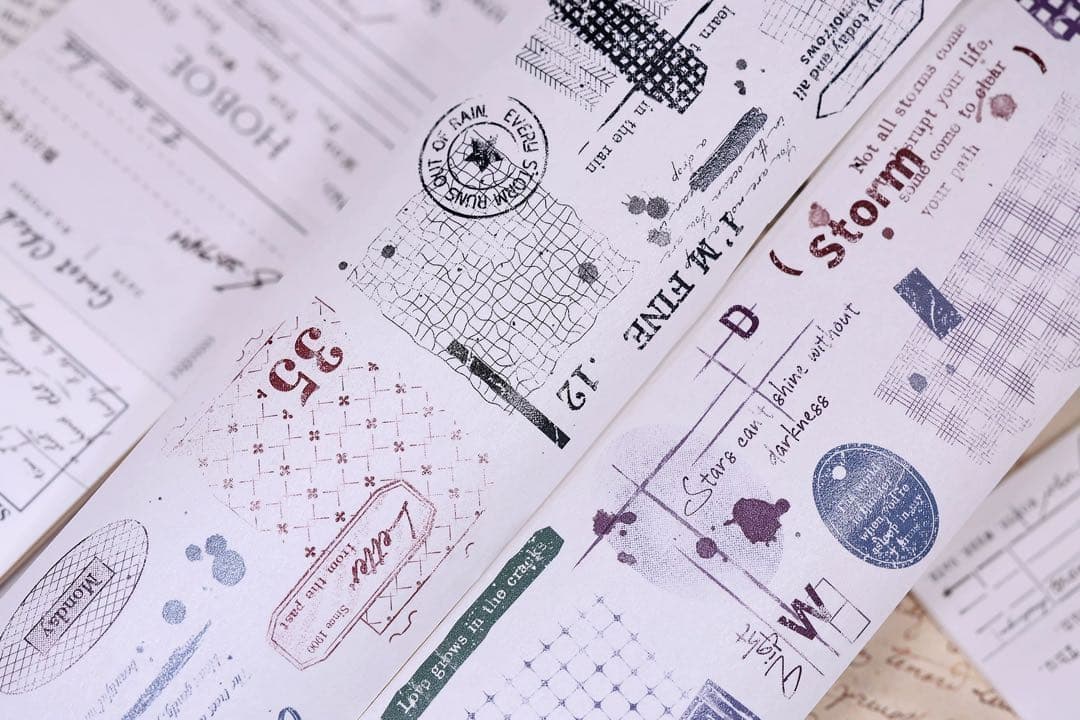 小白家文創《时光叙事》海外マスキングテープ　マステ 【2507】