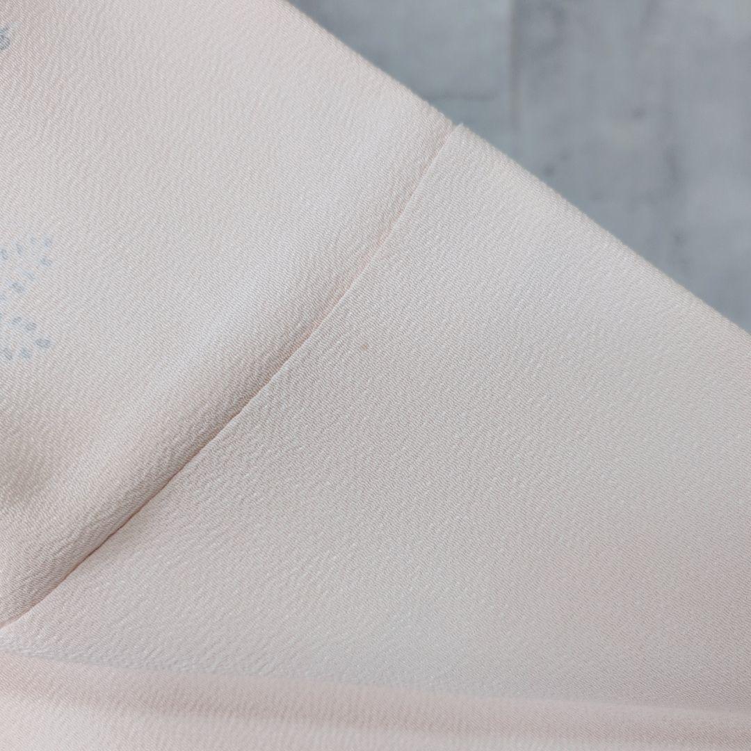 訪問着　フルセット　着物　正絹　薄ピンク　トールサイズ　茶屋辻　友禅　花　F7