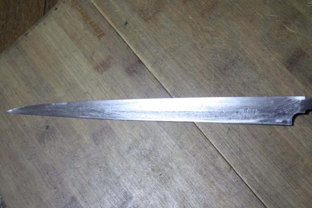 柳刃包丁２本セット　正広作　刃渡り22Cm ＆ 正本　日本橋 刃渡り28Cm