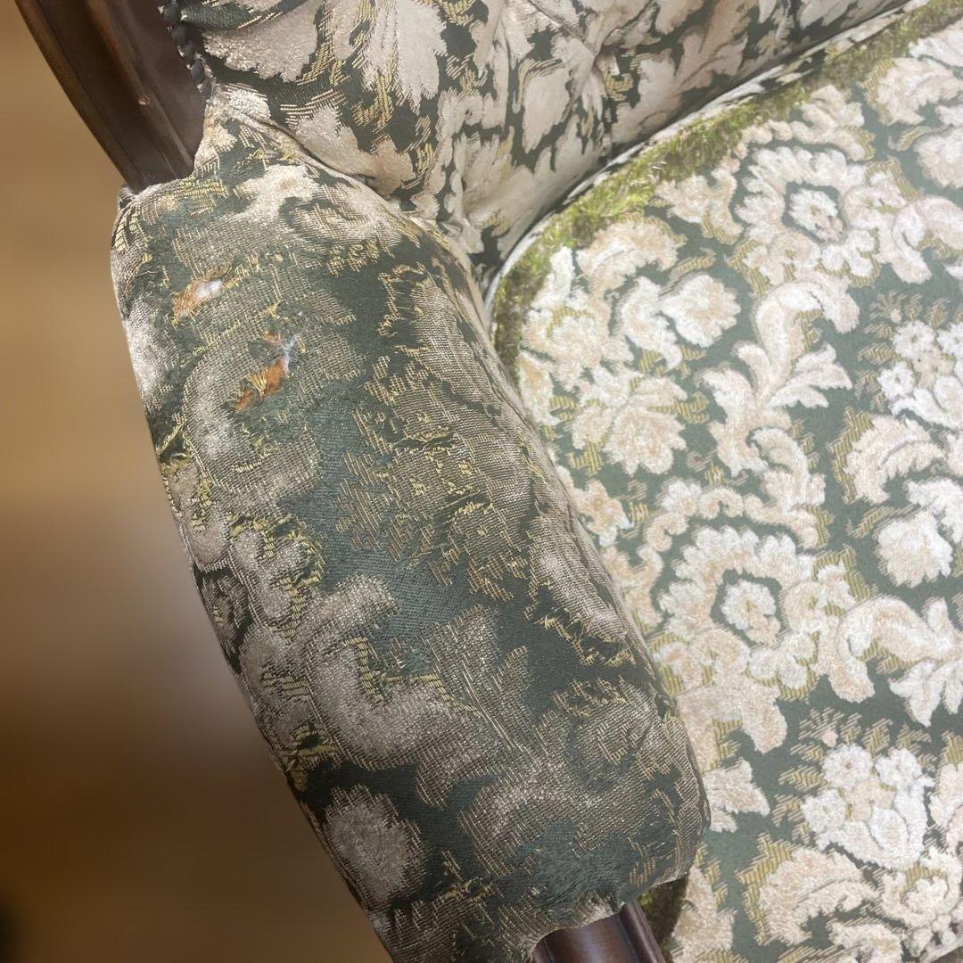 1960'sアメリカ製ヴィンテージソファー クラシック ジャガード アンティーク