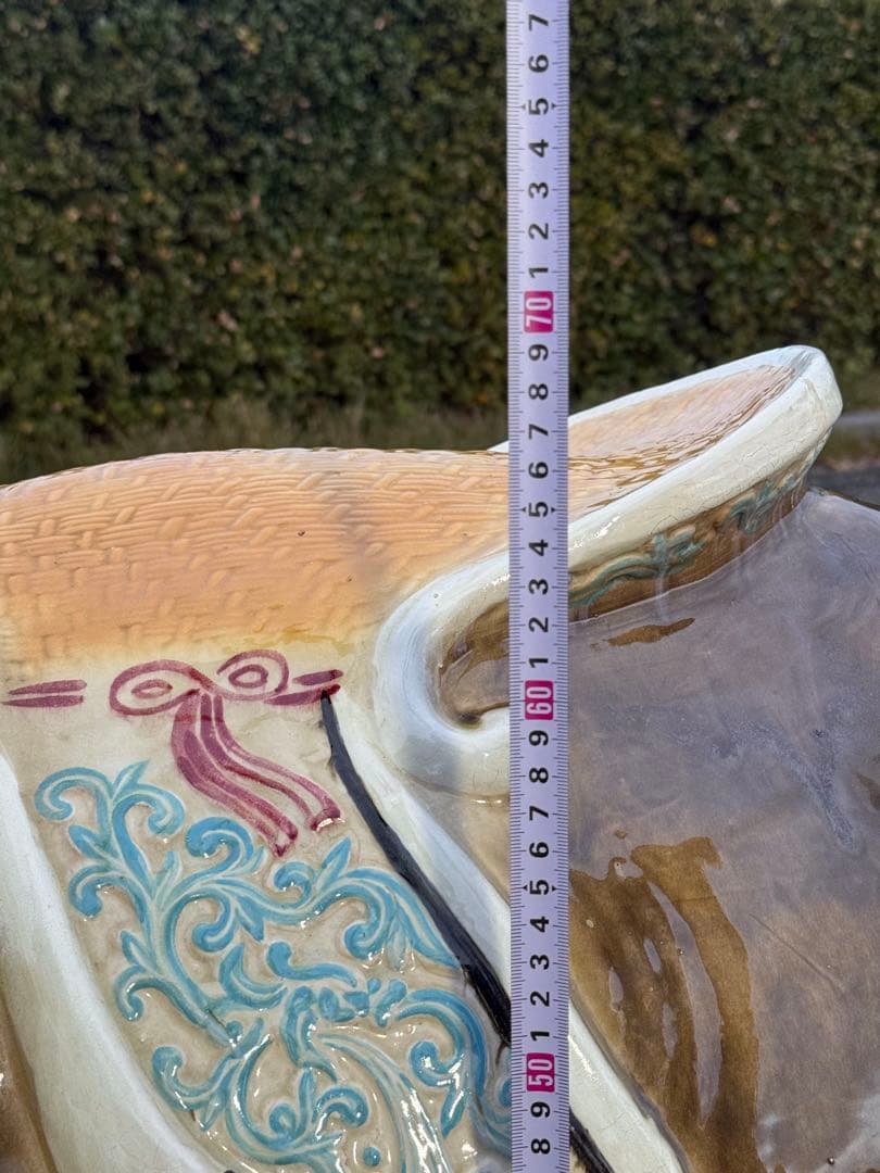 引き取り3千引き 大型♪ 乗れるサイズ ベンチ 象 ゾウ 置物