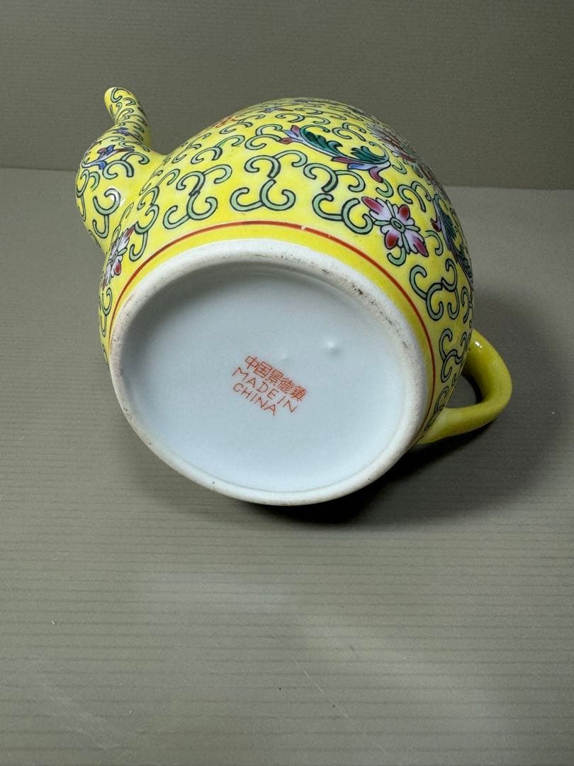 2204 中國景徳鎮製　萬壽無疆　ティーポット