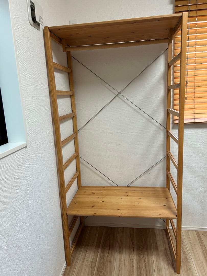 無印良品　パイン材ユニットシェルフ・ワードローブ