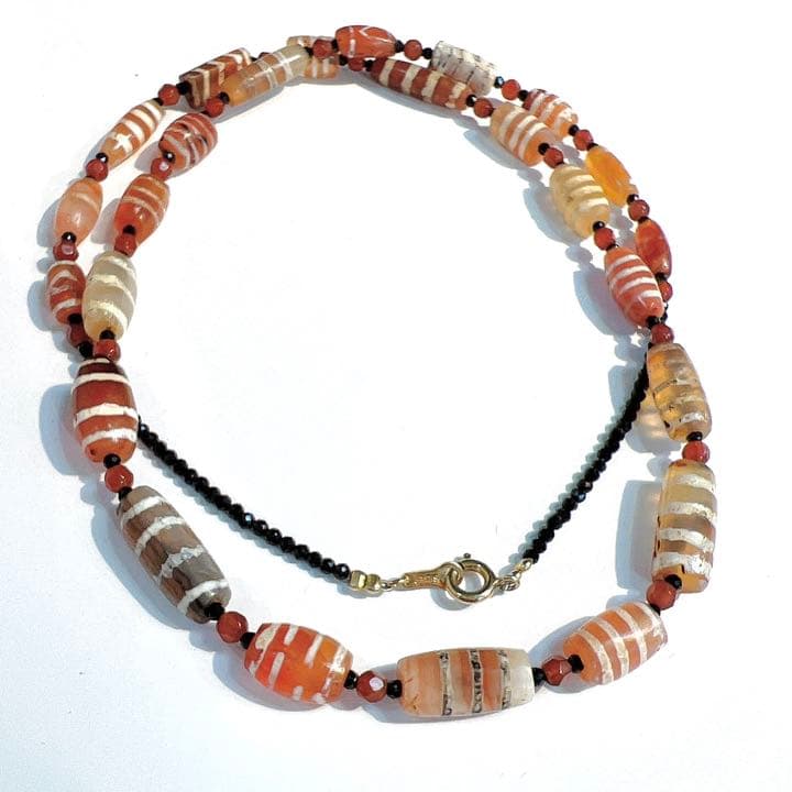 ✴︎希少✴︎1200-1700年前 エッジドカーネリアン ネックレス 52cm