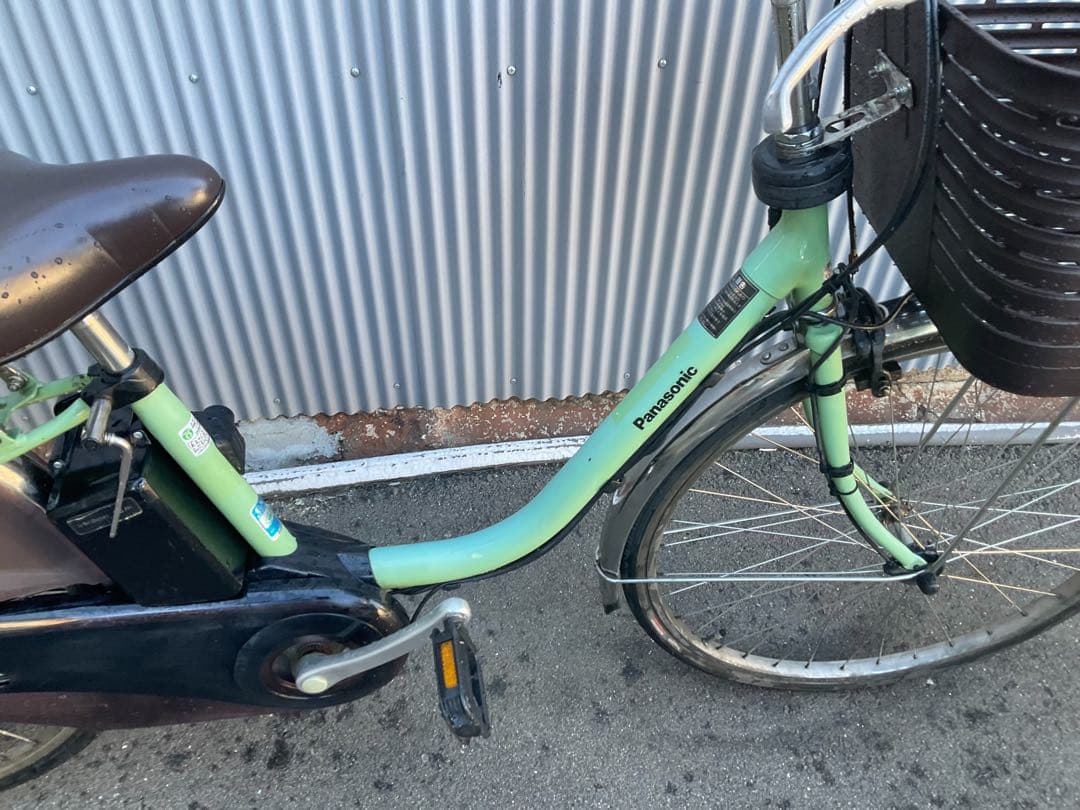 パナソニック最新機種電動アシスト自転車viviDX26インチグリーン系ボディー