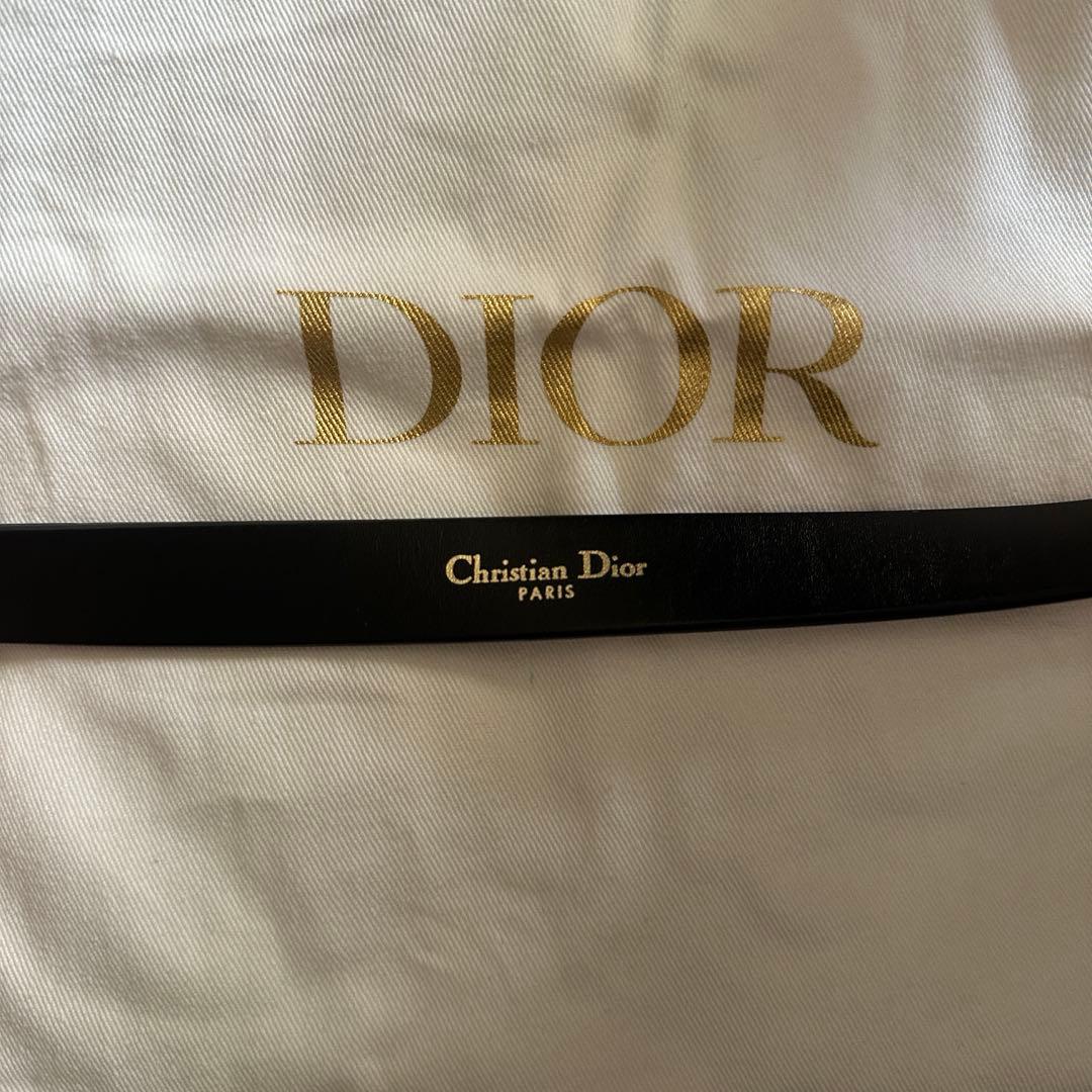Dior CDロゴ ベルト ブラック　20mm 75cm
