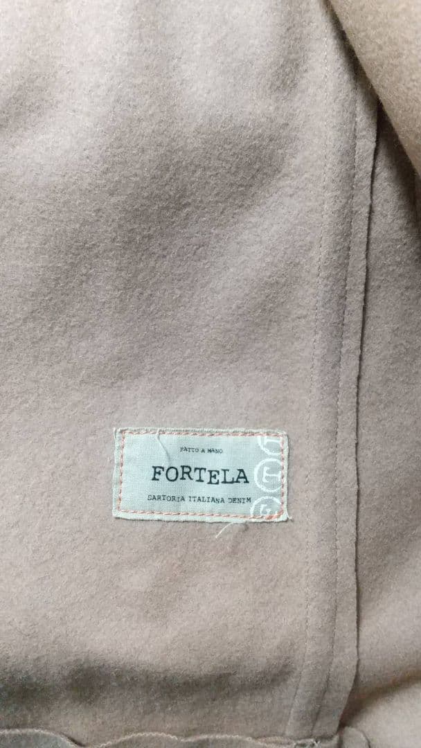 【美中古】FORTELA ダッフルコート キャメル　サイズ46