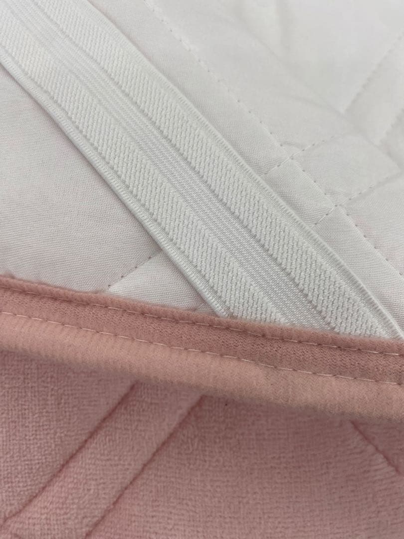 ダブルサイズ・ロマンス　綿１００%敷きパッド・吸湿発熱素材使用・洗濯OK