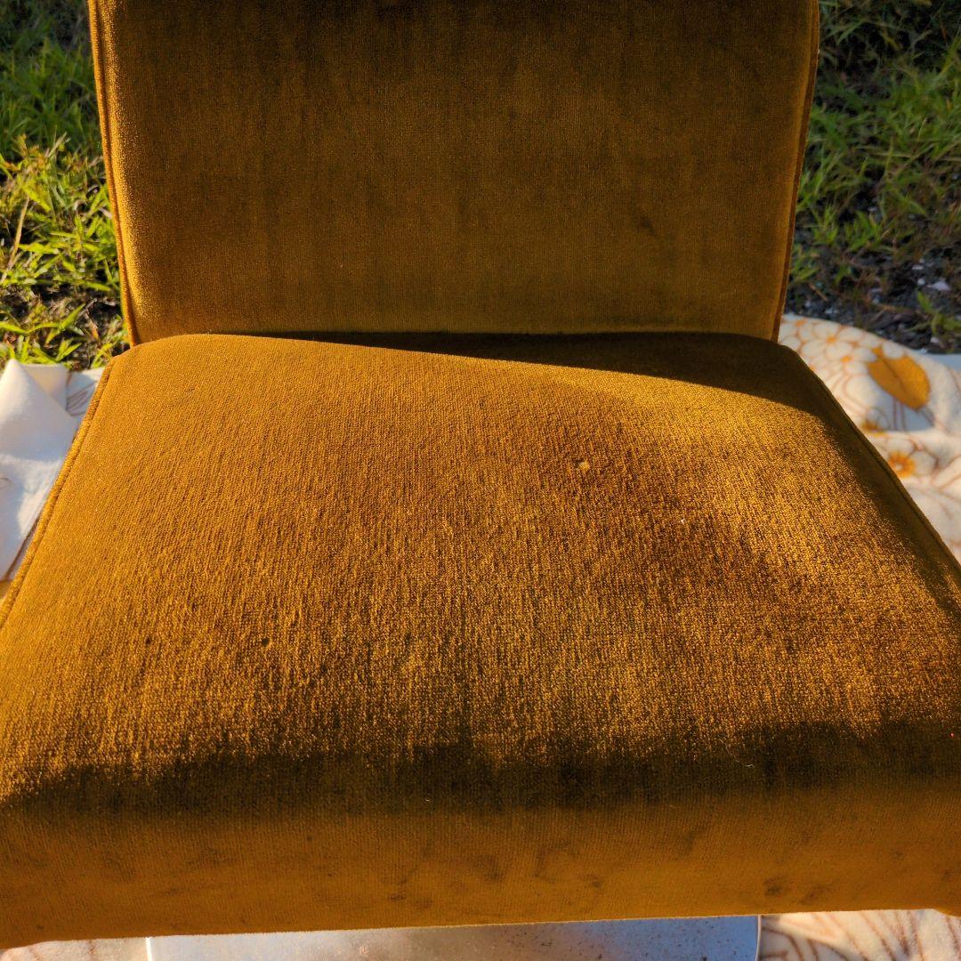 昭和レトロ モケット 1人掛け チェア①ソファ ベルベット ポップ アンティーク