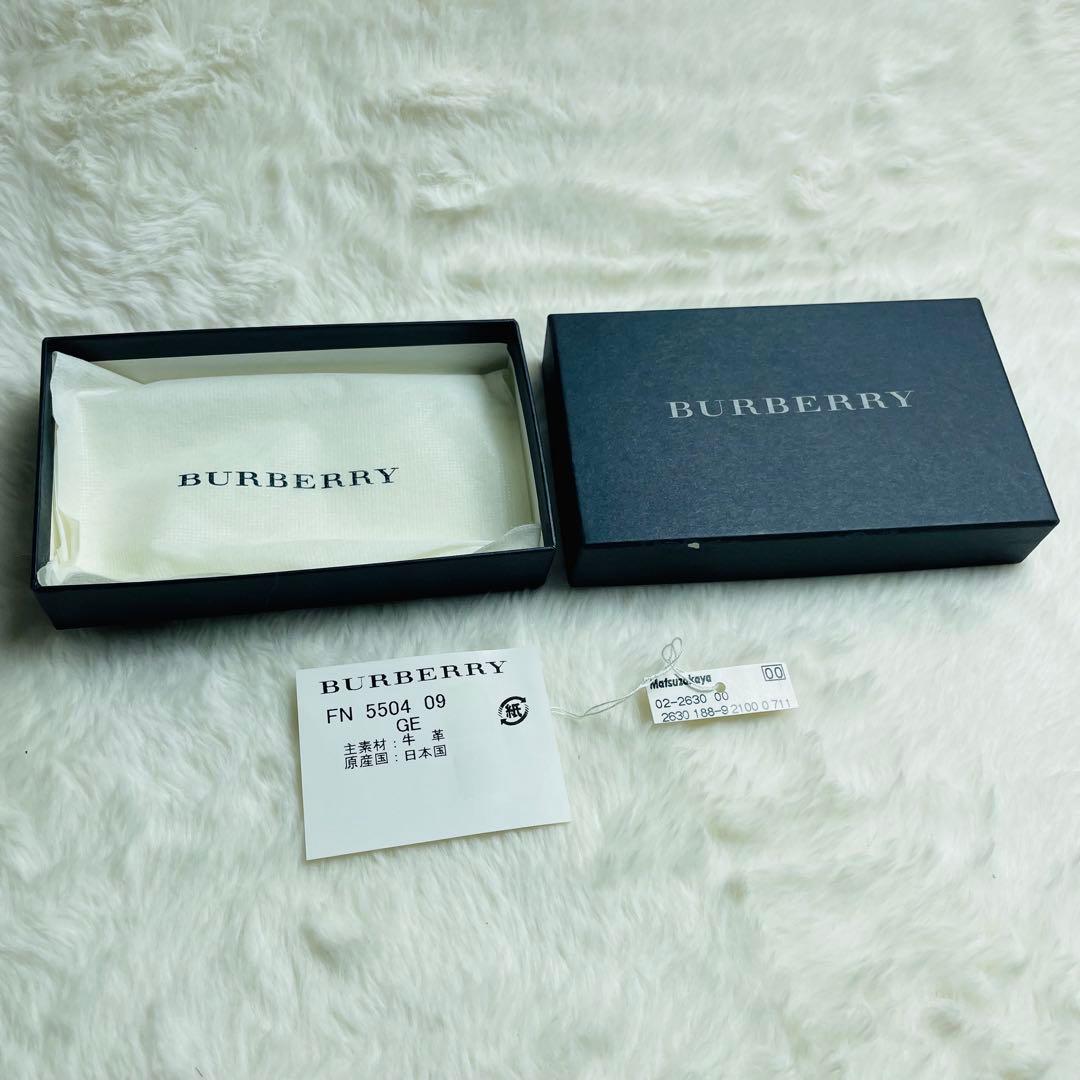 新品未使用正規品BURBERRY ノバチェック キーケース ブラック キーリング
