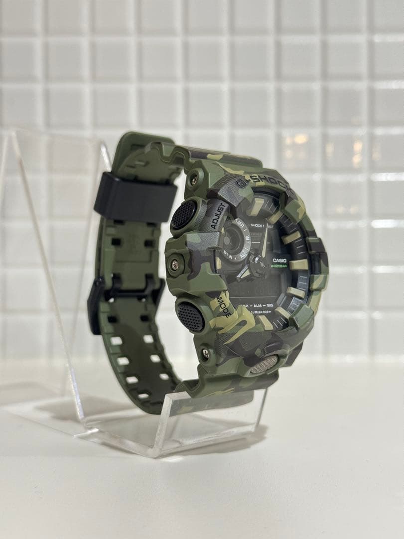 【美品】人気 カシオ G-SHOCK GA-700CM-3AJF カモフラージュ