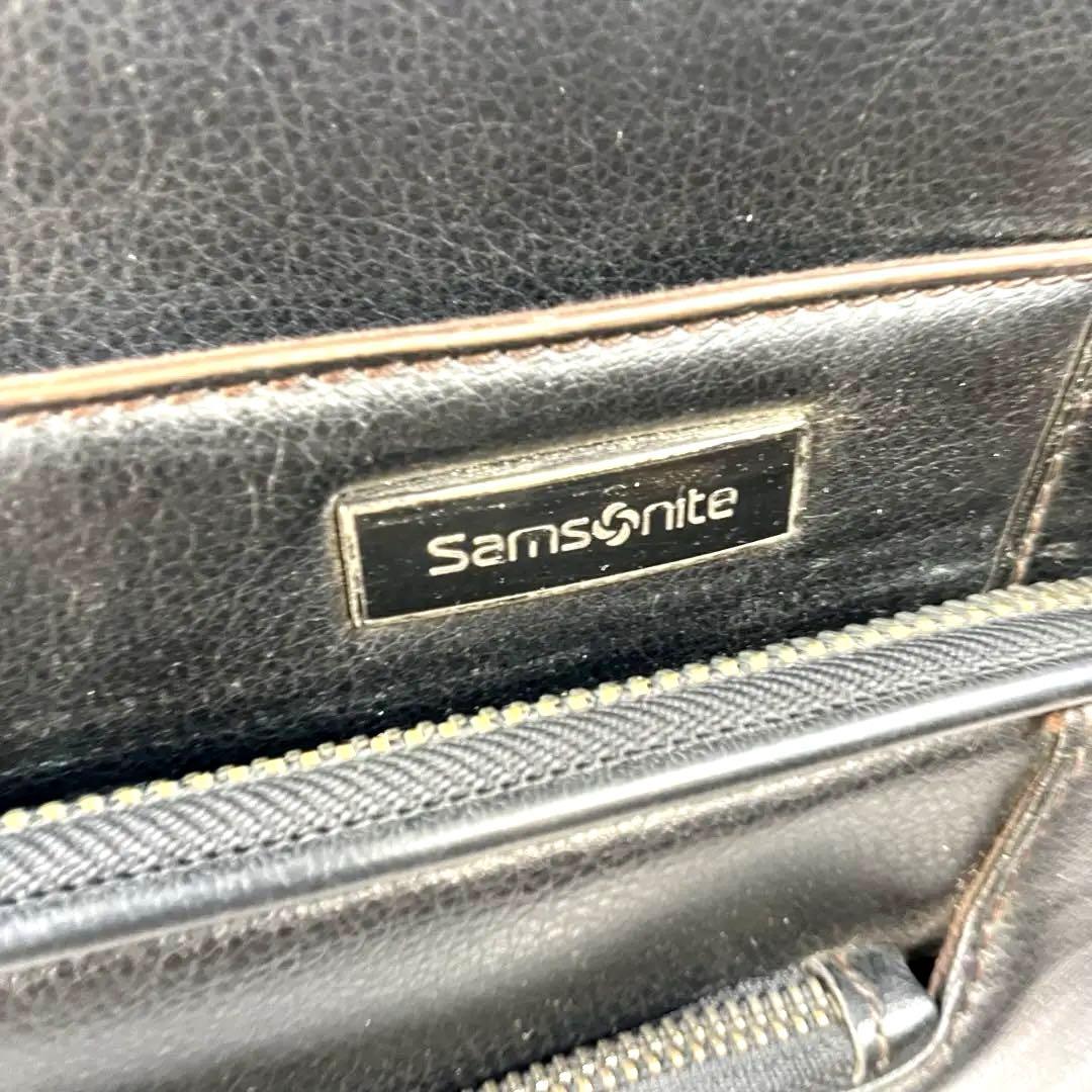 Samsonite サムソナイト ビジネスバッグ ブラック レザー 2way