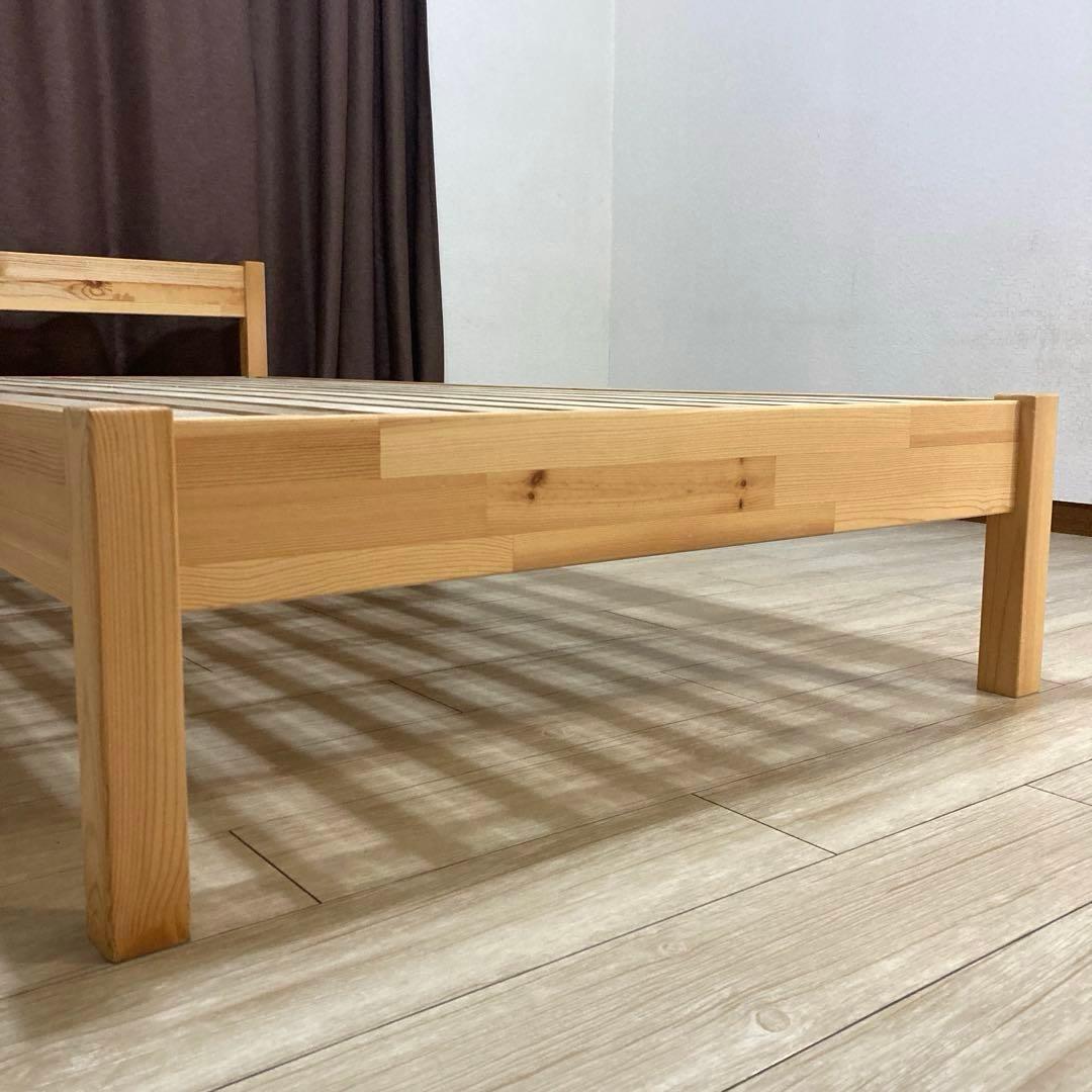 【自社配送エリア内限定販売】パっと見超美品！MUJIすのこシングルベットフレーム