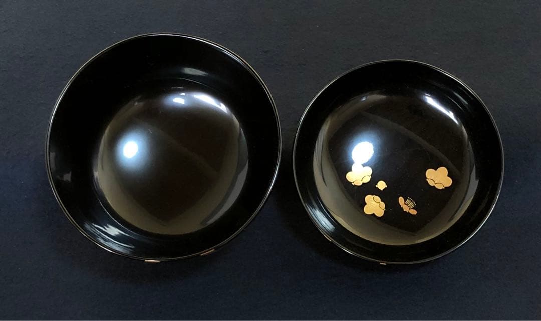 《R》輪島塗 蒔絵付 吸物椀5客 木製漆器 木箱　251218か1