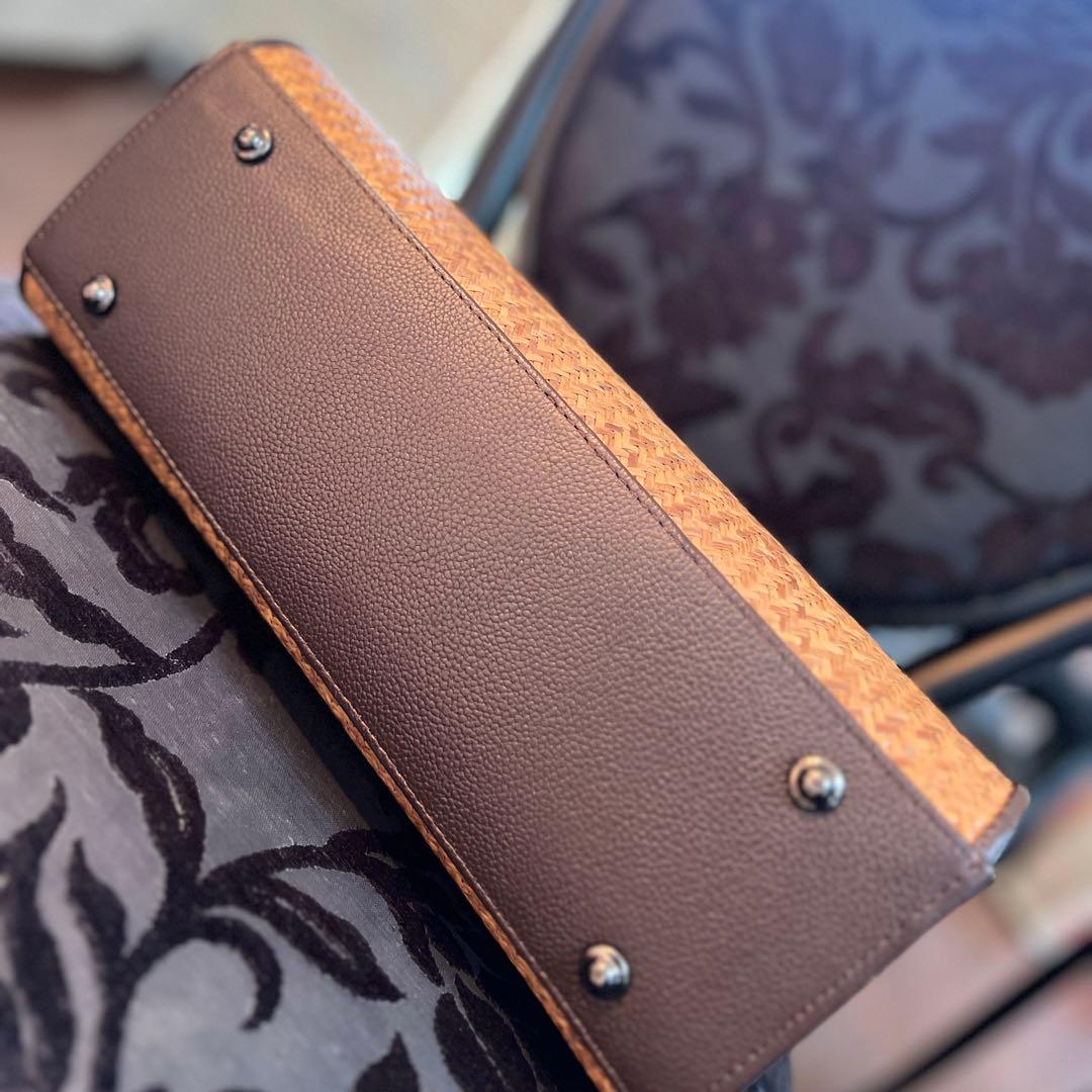 ☆一時的に値下げします！￥9500→￥8500 和装バッグ 籐網代