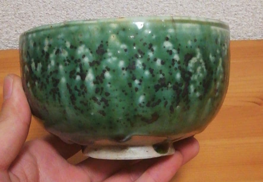 書付有　瀬戸尾張　時代　古織部　茶碗　共箱　茶道具