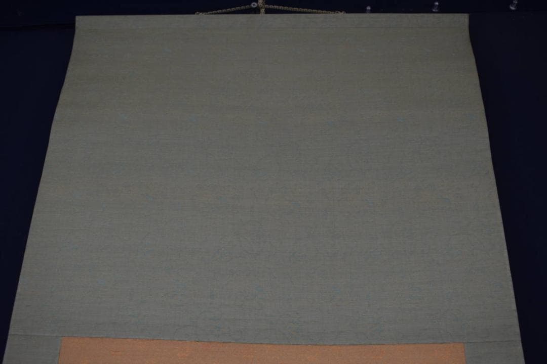 半雲/山水舟人物画賛/淡彩山水図/掛軸☆宝船☆Y-781　JM