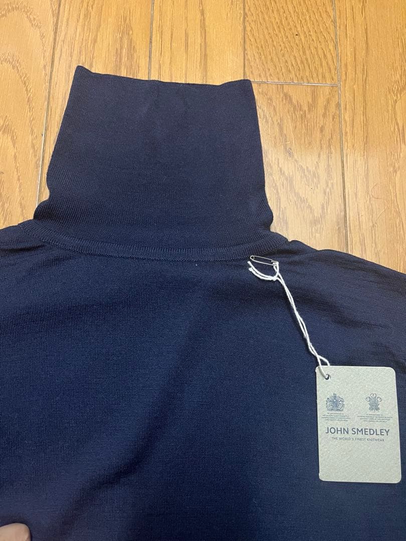 JOHN SMEDLEY ジョンスメドレー　タートルネック MIDNIGHT